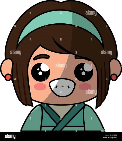 Cute Japanese Girl Cartoon Stock Vector Image And Art Alamy
