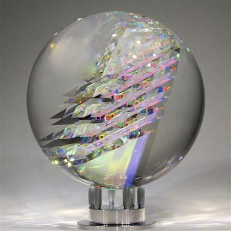 Crosscut Spherix By Jack Storms Jack Storms Glass Glass Sculpture
