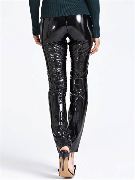 how to style patent leather leggings