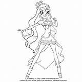 Lolirock Auriana Iris Coloringhome sketch template