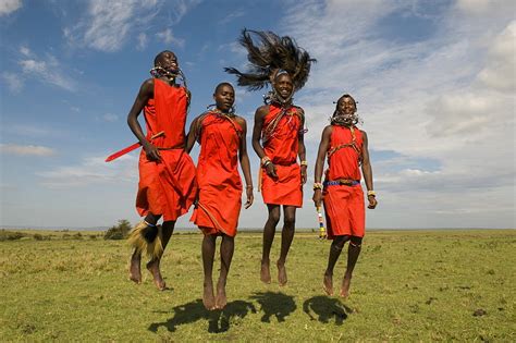 high quality stock   masai warriors