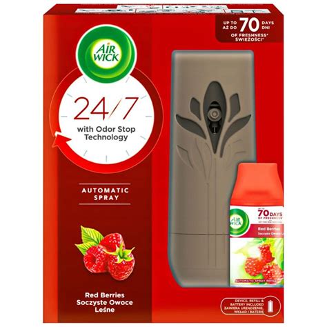 air wick freshmatic complete red berries  grey machine branded