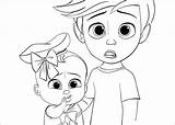 Coloring Baby Boss Pages Kolorowanki Druku Dzieciak Rządzi Kids Bajki Print Tablicę Wybierz Cartoon Bebe sketch template
