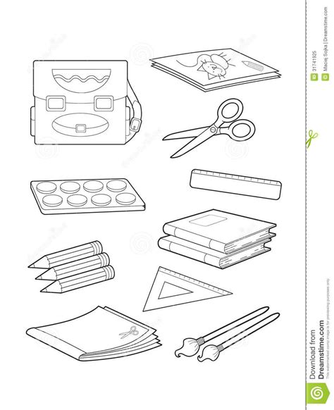 classroom objects coloring coloring pages