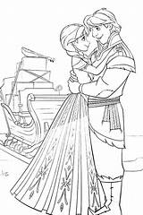 Anna Frozen Coloring Pages Kristoff Princess Getcolorings Tocolor Kr Salvo Color sketch template