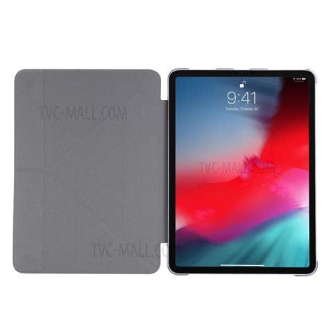 Silk Texture Origami Stand Leather Smart Tablet Case For Ipad Pro 11