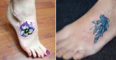 20 Ideas De Tatuajes Pequeños Y Femeninos En El Pie