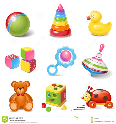 Toy Icons Stock Vector Illustration Of Grab Rubber