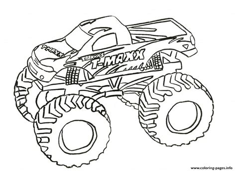 grave digger monster truck coloring page printable