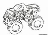 Monster Truck Coloring Digger Grave Pages Printable Print sketch template
