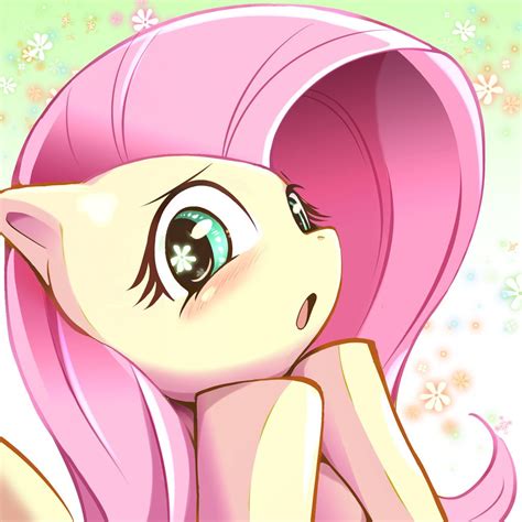 1080688 Artist Mr Sugar Blushing Bust Fluttershy