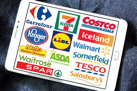 supermarket chains  retail brands  logos collection  logos
