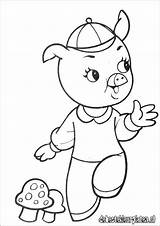 Coloring Pigs Three Little Pages Biggetjes Printable Printables Ratings Yet Library Clipart sketch template