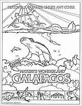 Galapagos Coloring Ymiclassroom Wonderland Nature sketch template