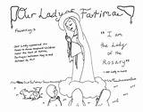 Fatima Lady sketch template