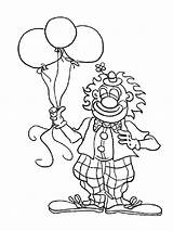 Clown Coloring Balloon Mr Tree Has Pages Bozo Template sketch template