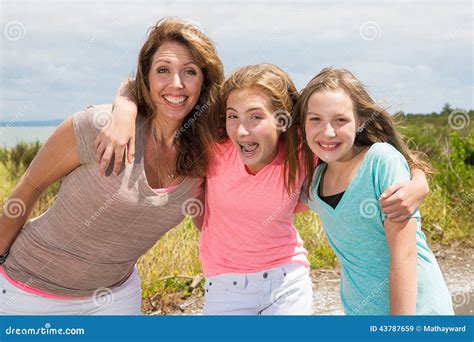 mother    daughters stock image image  family outdoors