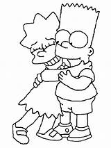 Simpson Colorare Bart Disegni Simson Abbraccia Colorier Drawing Bestof Cartoni Photographie Coloradisegni Drawings Immagini Pagine Elegante Groening Animati Condividi Benjaminpech sketch template
