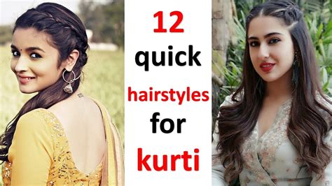 kurti hairstyles  ladies quick hairstyles easy hairstyles