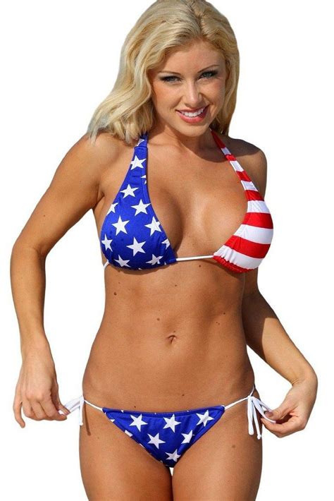 American Flag Bikini Stars And Stripes Swimsuit And 4th