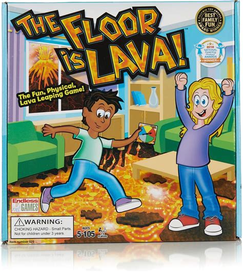 endless games  floor  lava interactive board game  kids