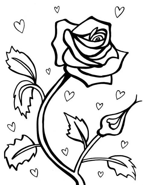 printable coloring pages   rose  detail daisyteoconnor