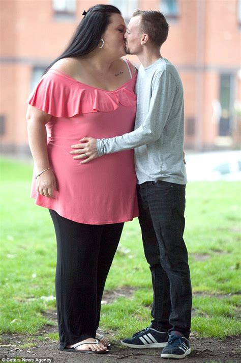 woman weighs 16st more than her super slim husband daily mail online