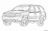 Cherokee Grand Coloring Ford Pages sketch template