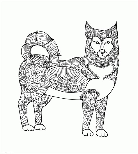 dog lover adult coloring book coloring pages printablecom