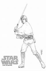 Skywalker Wars Garrie Jedi Ren Kylo Starwars Planets Rise Obi Wan Trooper sketch template
