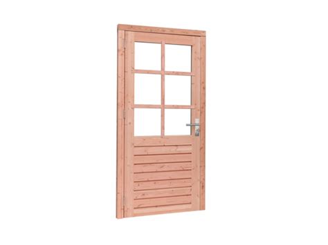 douglas deur met dubbelglas buitenmaat xcm linksdraaiend  rvs deurbeslag