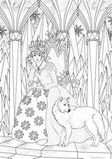 Queen Snow Favoreads Coloring sketch template