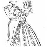 Coloring Hans Prince Anna Dance Pages Princess sketch template