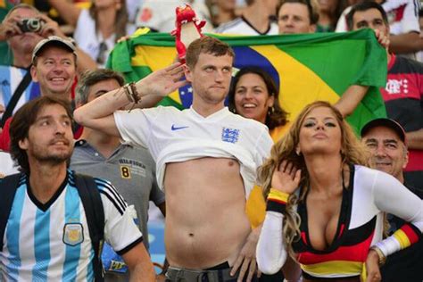an england fan mocks a german fan during the world cup final imgur
