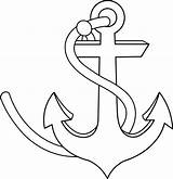 Anchor Coloring Pages Line Drawing Printable Getcolorings Clipart Color Getdrawings Print sketch template