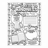 Kindness Color Coloring Kids Pages Posters Printable Sunday School Crafts Key Activities Kind Acts Own Being Showing Bible Craft Samaritan sketch template