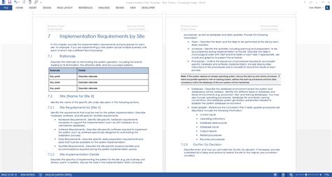 implementation plan template templates forms checklists  ms office  apple iwork