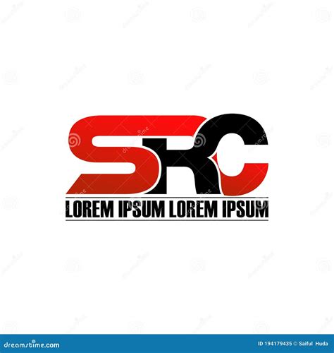 letter src simple monogram logo icon design stock vector illustration  gaming creative