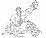 Bruins Coloring Pages Hockey Goalie Printable Getdrawings sketch template