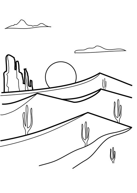 desert coloring pages  coloring pages  kids