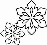 Coloring Snowflakes Pages Snowflake Printable Colouring Template Christmas Outline Easy Little Kids Two Color Print Sheet Preschool Preschoolers Clipart Clip sketch template