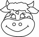 Vaca Vacas Molde Kuh Antifaz Colorear Mascaras Rosto Vaquinha Carnaval Riscos Retirado Créditos Educação Infância Sorrindo Coloringcity sketch template