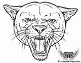 Totem Coloring Cougar Panther Drawing Face Cartoon Sketch Colouring Animal Angry Native Head Printable Totems Poles Getdrawings American sketch template