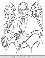 Pope Catholic Thecatholickid Saints sketch template