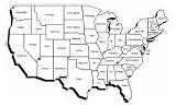 Outline Coloring Pages Maps Usa Map Surfnetkids States Top Nj sketch template