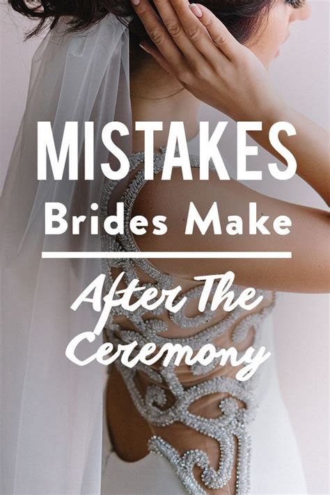 9 things brides always forget to do after their wedding ceremony