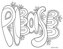 power  kind words classroom doodles coloring pages colouring