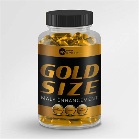 Gold Size Male Enhancement Penis Enlargement Pills 90 Pills 1