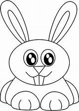 Bunny Coloring Rabbit Print Handout Below Please sketch template