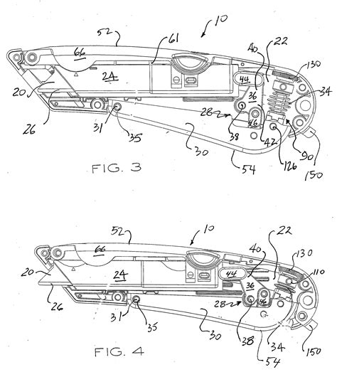 patent  box cutter  grip actuated blade extension google patents